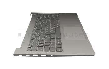 5CB1B34951 Original Lenovo Tastatur inkl. Topcase DE (deutsch) dunkelgrau/grau mit Backlight und Mouse-Stick