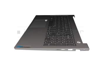 5CB1B34970 Original Lenovo Tastatur inkl. Topcase DE (deutsch) grau/grau mit Backlight