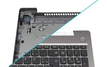 5CB1D03702 Original Lenovo Tastatur inkl. Topcase DE (deutsch) grau/silber