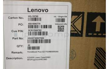 Lenovo 5CB1D66782 COVER Lower Case20WH W/OPogononPRC/IND