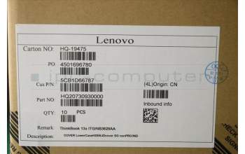 Lenovo 5CB1D66787 COVER LowerCaseH20WJDcover SG nonPRC/IND