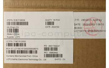 Lenovo 5CB1F38658 COVER Lower Case L 82RB BK