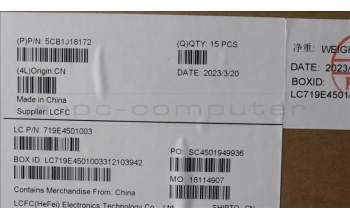 Lenovo 5CB1J18172 COVER FRU D Cover for WLAN KX4D0