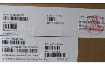 Lenovo 5CB1L55180 COVER LCD Cover L83BY MLED TT