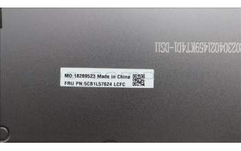 Lenovo 5CB1L57624 COVER FRU KT4D1_D_COVER_AL_WLAN_SLV_ASSY