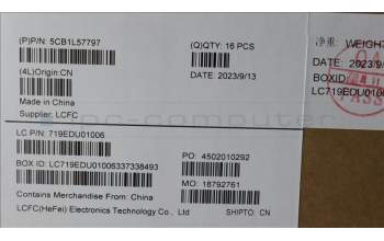 Lenovo 5CB1L57797 COVER FRUCOVERKX3B0_A_COVER_AL_SUB_ASSY