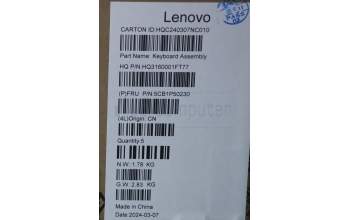 Lenovo 5CB1P50230 Tastatur inkl. Topcase ASM GER H83E2 LG PST