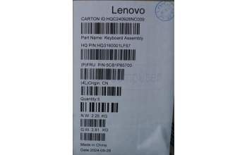 Lenovo 5CB1P85700 Tastatur inkl. Topcase ASM FRA H21NH FP LG