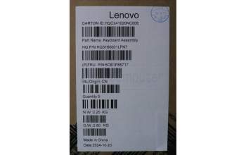 Lenovo 5CB1P85717 Tastatur inkl. Topcase ASM SWS H21NH FP LG