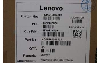 Lenovo 5F10S14190 Lüfter Lüfter H 83GH UMA_WOA HY