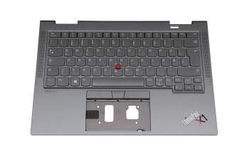 5M11C41071 Original Lenovo Tastatur inkl. Topcase DE (deutsch) grau/grau mit Backlight und Mouse-Stick