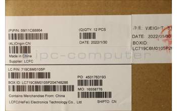 Lenovo 5M11C88864 MECH_ASM KBD GER BKLT (CHI) BLK