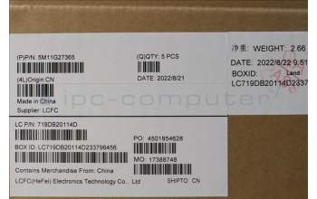 Lenovo 5M11G27365 MECH_ASM KB CCov SWS BKLT Chicon BK