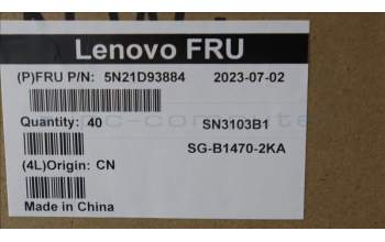 Lenovo 5N21D93884 NB_KYB CS22 NM TOP,GR-BL,LTN,DEN