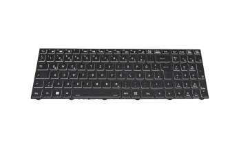 6-80-NL710-07A-K Original Clevo Tastatur DE (deutsch) schwarz mit Backlight