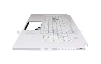 6037B0211313 Original Asus Tastatur inkl. Topcase DE (deutsch) weiß/weiß mit Backlight