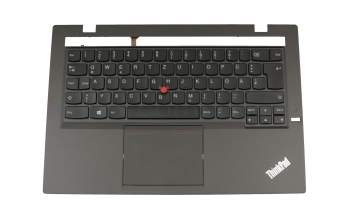 63708D Original Lenovo Tastatur inkl. Topcase DE (deutsch) schwarz/schwarz mit Backlight und Mouse-Stick