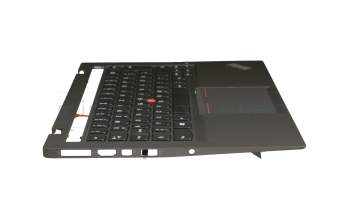 63708D Original Lenovo Tastatur inkl. Topcase DE (deutsch) schwarz/schwarz mit Backlight und Mouse-Stick