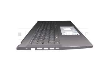 6BK3BN2014 Original Acer Tastatur inkl. Topcase DE (deutsch) grau/grau mit Backlight