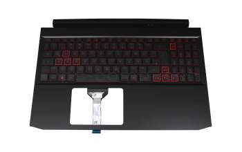 6BQAMN2014 Original Acer Tastatur inkl. Topcase DE (deutsch) schwarz/rot/schwarz mit Backlight