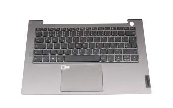 7211310100012 Original Lenovo Tastatur inkl. Topcase DE (deutsch) grau/grau mit Backlight