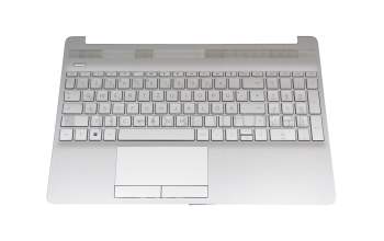 7H2250 Original HP Tastatur inkl. Topcase DE (deutsch) silber/silber Inkl. Touchpad