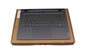 831020101082A Original Lenovo Tastatur inkl. Topcase DE (deutsch) grau/grau mit Backlight