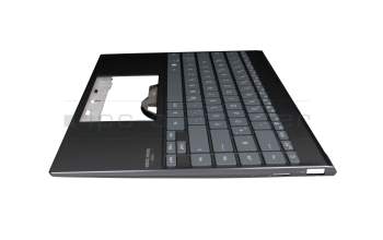 90NB0QX0-R30GE1 Original Asus Tastatur inkl. Topcase DE (deutsch) grau/schwarz