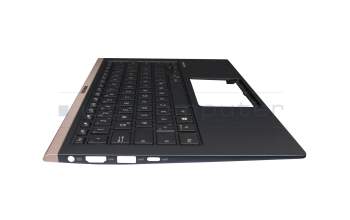 9Z.NFKLN.001 Original Asus Tastatur inkl. Topcase DE (deutsch) schwarz/blau mit Backlight