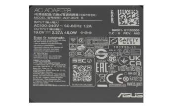 AD102800A Original Asus Netzteil 45,0 Watt