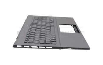 AEUJ7G00010 Original Quanta Tastatur inkl. Topcase DE (deutsch) grau/grau mit Backlight