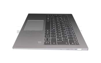 AM14U000200 Original Lenovo Tastatur inkl. Topcase DE (deutsch) grau/silber mit Backlight