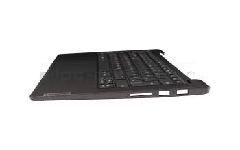 AM2UZ000C10 Original Lenovo Tastatur inkl. Topcase DE (deutsch) dunkelgrau/grau mit Backlight