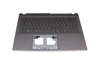 AP3TY000110- Original Acer Tastatur inkl. Topcase DE (deutsch) grau/grau mit Backlight