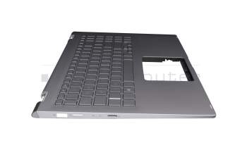 Asus UX562FAC Original Tastatur inkl. Topcase DE (deutsch) silber/silber mit Backlight