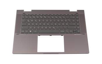 BSKQQA0LZJ2029 Original HP Tastatur inkl. Topcase DE (deutsch) schwarz/grau mit Backlight