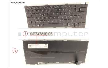 Fujitsu CP747810-XX KEYBOARD BLACK W/O TS FRANCE