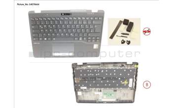 Fujitsu CP805573-XX UPPER ASSY INCL. KEYB GERMAN FOR PV