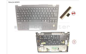 Fujitsu CP806885-XX UPPER ASSY INCL. KB SPAIN W/FP(TBT)4G