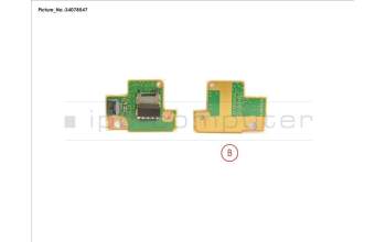 Fujitsu CP809806-XX SUB BOARD, SIM CARD