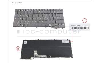 Fujitsu CP842059-XX KEYBOARD BLACK NORMAL SPAIN (NEW_FN)