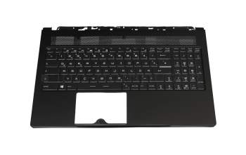 E2P-6K1C218-Y31 Original MSI Tastatur inkl. Topcase DE (deutsch) schwarz/schwarz mit Backlight