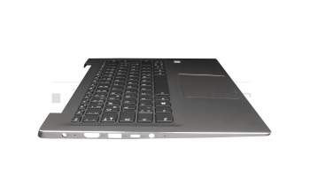 ET1YN000100 Original Lenovo Tastatur inkl. Topcase DE (deutsch) grau/bronze mit Backlight (ohne Fingerprint)