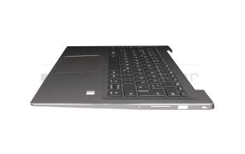 ET1YN000100 Original Lenovo Tastatur inkl. Topcase DE (deutsch) grau/bronze mit Backlight (ohne Fingerprint)