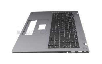 Emdoor NS16IDL Original Tastatur inkl. Topcase DE (deutsch) schwarz/grau mit Backlight