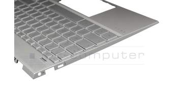 HP Envy 13-aq1900 Original Tastatur inkl. Topcase DE (deutsch) silber/silber mit Backlight