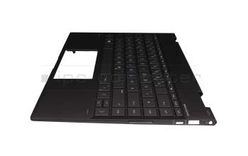 HP Envy x360 13-ag0900 Original Tastatur inkl. Topcase DE (deutsch) dunkelgrau/grau mit Backlight