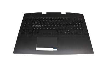 HP Omen 17-cb1000 Original Tastatur inkl. Topcase DE (deutsch) schwarz/schwarz mit Backlight