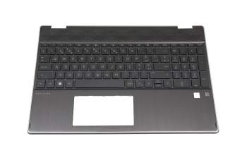 HP Pavilion x360 15-dq0000 Original Tastatur inkl. Topcase CH (schweiz) schwarz/schwarz mit Backlight