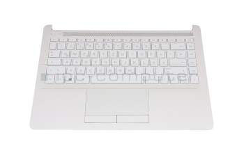 HPM16LD039301 Original HP Tastatur inkl. Topcase DE (deutsch) weiß/weiß